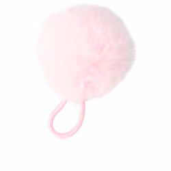 Pompon Caoutchouc #rose