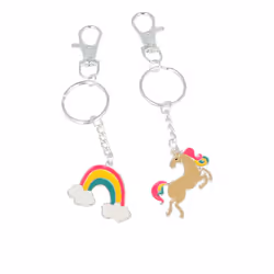 Llaveros UNICORNIO-ARCOIRIS Bff coffret 2 pz
