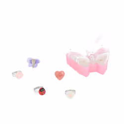 Anillos En Caja Mariposa coffret 5 pz