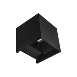 170362109 Wall Mount Sweeping De Wall 10w 4000k Segment Black Ip65 10x10x10cm Aluminium 800lm Orientable - Fabrilamp