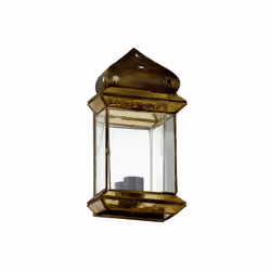 Applique fromthe AMBARINA series in LEATHER/AMBER colour. Fabriquée en verre et métal, avec finition miroir de sur la paroi i ...