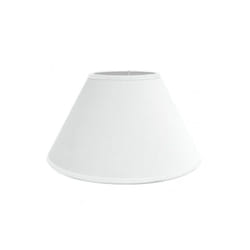 Fabrilamp - fab 157324001 Abat-jour clair E27 blanc 40dx20dx26h fermé conique