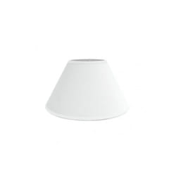 Fabrilamp - fab 157323501 Abat-jour clair E27 blanc 35dx18dx23h fermé conique