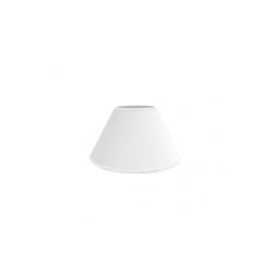 Fabrilamp - fab 157322501 Abat-jour clair E27 blanc 25dx11dx16h fermé conique
