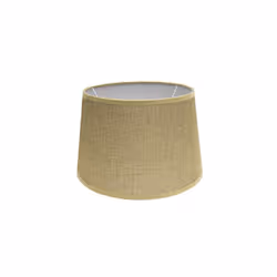 Abat-jour conique ouvert série IRENE de couleur BEIS. Fabriqué en toile de jute. Conçu pour une douille E27. Ses dimensions s ...