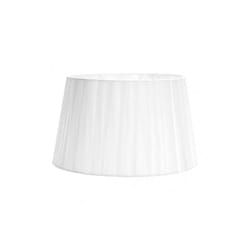 Fabrilamp - 157514501 Laura Abat-jour E27 blanc 45dx35dx30h ouvert conique