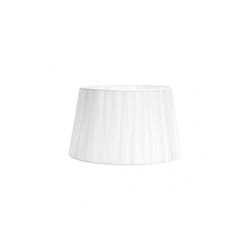 Fabrilamp - 157513501 Laura Abat-jour E27 blanc 35dx25dx20h ouvert conique