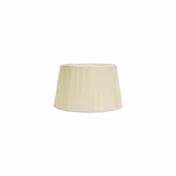 Abat-jour conique ouvert série LAURA de colou BEIS. Fabriqué en matière textile plissée de type bambula. Conçu pour une douil ...