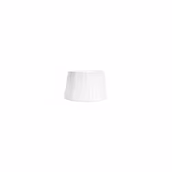 Abat-jour conique ouvert LAURA série de colou BLANC. Fabriqué en matière textile plissée de type bambula. Conçu pour une doui ...
