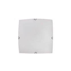 Ayla plafonnier carré 2xe27 white 30x30x7 cm