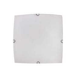 Fabrilamp - ayla plafonnier carré 3xe27 white 40x40x7 cm