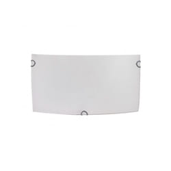 Applique rectangulaire ayla 1xe27 white 25x12,5x7 cm