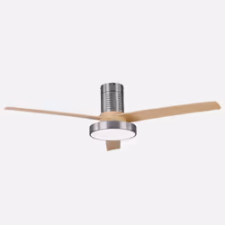 Fabrilamp PAX, Ventilateur à lame domestique, Hêtre, Nickel, Plafond, 36 dB, 6500 m³, 180 tr/min