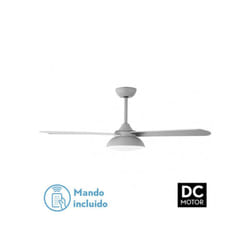 Fabrilamp - Ventilateur dc umi 24w grey 3asp.rev.grey/haya 132d 132d 2950lm 3000-4000-6000k 2blades w/remote, memory & timer