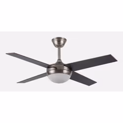 Fabrilamp 159092433, Ventilateur à lame domestique, Hêtre, Nickel, Wenge, Plafond, Cristal, Panneaux MDF, Métal, 49,5 dB, 510 ...