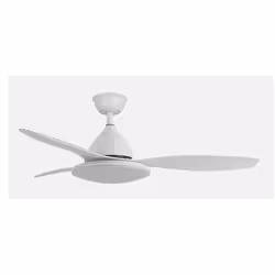 Fabrilamp 159391301, Ventilateur à lame domestique, Blanc, Plafond, 35 dB, 200 tr/min, 122 cm