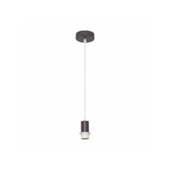 Fabrilamp - Bras de suspension avec face d'affichage 1xe27 marron regx10x10 cm