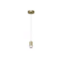 Suspension pour une lumière fromthe CARA series for lampshade, of LEATHER colour. En métal avec une douille E27. Ampoule non  ...