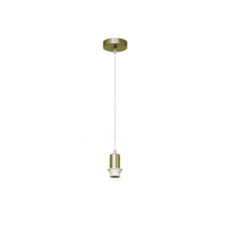 Fabrilamp - Bras de suspension avec face d'affichage 1xe27 cuir regx10x10 cm