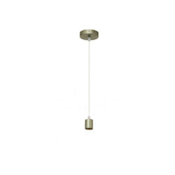Fabrilamp - Arm.pendentif face 1xe27 cuir regx10x10 cm