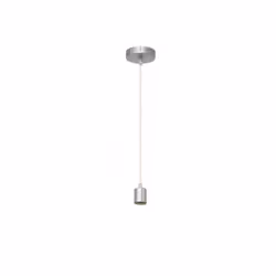 Suspension pour une lumière from the CARA de series of colour NICKEL. Fabriquée en métal avec une douille E27. Ampoule non in ...