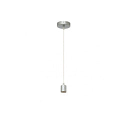 Fabrilamp - Bras de suspension face 1xe27 nickel regx10x10 cm