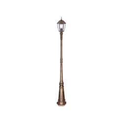 Fabrilamp - Lampadaire extérieur thyme 1xe27 bronze/or 220x26x26