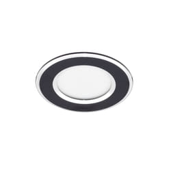 Fabrilamp - Spot encastré Samos noir/chrome 5w 6500k 4x10x10 cm 400lm cut off 7,5d