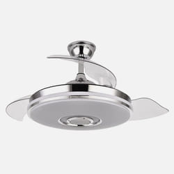 Fabrilamp 165791420 ventilateur Chrome, Blanc