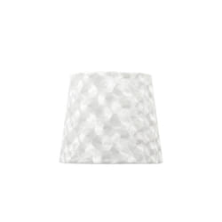 Fabrilamp - abat-jour fatima e27 20dx10dx16htehtejido blanco nacar