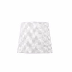 Abat-jour de la série Fatima en blanc. Il est en matière textile, ofsofttexture et effet nacre. Il est doté d'une douille E27 ...