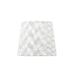 Fabrilamp - Abat-jour fatima e27 30dx15dx20htehtejido blanco nacar