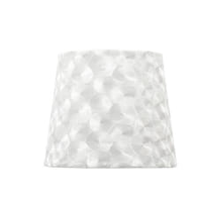 Fabrilamp - Abat-jour fatima e27 40dx20dx28htehtejido blanco nacar
