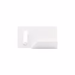Applique MIGUEL ÁNGEL série de couleur BLANCO avec spot pour le côté GAUCHE face à elle de avant. Il est fabriqué en métal. A ...