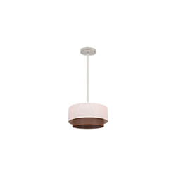 My Lamp - Lampe de table 1l. brun/beige cylindrique (30x15)