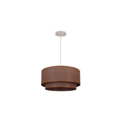 My Lamp - Double suspension 1l. brun/beige Cilind (35/25/reg)
