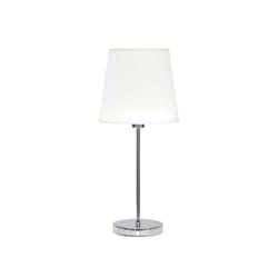 Fabrilamp - Lampe de table Maldivas 1xe14 Chrome/blanc 20d