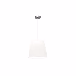 Lampe suspendue série MALDIVAS en couleur nickel/blanc. Ses dimensions sont de 45 à 85X35X35 cm (hauteur réglable). Fabriquée ...