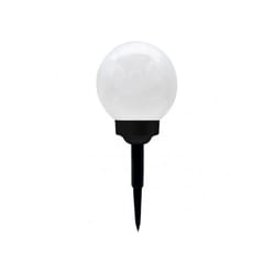 Fabrilamp - Pointe solaire extérieure solar 5000k 50lm kira black w/ twilight sensor ip65 32/36x15x15 cm charge 5-6h utilisation 6h