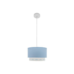 Fabrilamp - Trazos lampe suspendue bleu 1xe27 regx30x30 cm