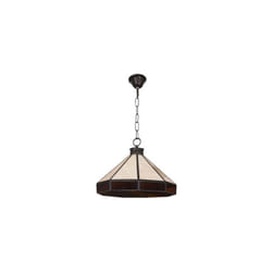 Fabrilamp - Pendentif petit adarve 1xe27 noir/beige/marron regx30x30 cm