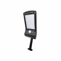 Applique solar avec détecteur de mouvement crépusculaire solar serie KIRA, couleur NOIR. Fabriqué en polycarbonate. Technolog ...