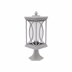 Applique de la série Garden de en argent. Cette lampe murale est disponible en deux tailles. Elle présente un corps of métal  ...
