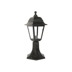 Fabrilamp - Applique d'extérieur basilic albahaca 1xe27 noir ip44 polycarbonate 41,5x16,5d