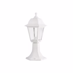 Applique d'extérieur série ALBAHACA en polycarbonate de couleur WHITE et de style classique. Ses dimensions sont de 41,5x16,5 ...