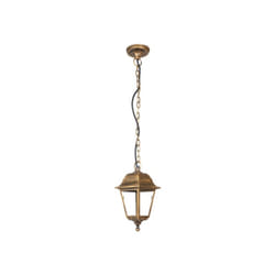 Basil lampe suspendue d'extérieur 1xe27 old gold ip44 polycarbonate regx15x15 cm
