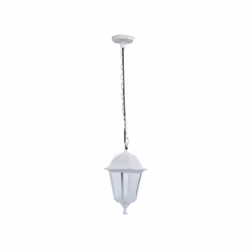 Lampe suspendue de outdoor series ALBAHACA en polycarbonate de couleur BLANCO et de style classique. Dimensions 15x15 x 15 cm ...