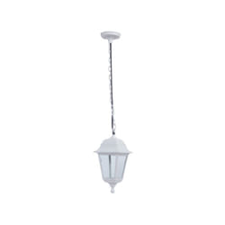 Basil outdoor pendant 1xe27 white ip44 polycarbonate regx15x15 cm