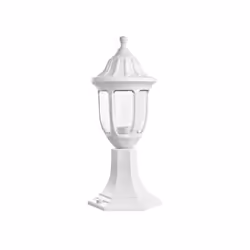 Fabrilamp - angelica applique extérieure 1xe27 white ip44 polycarbonate 42,7x16,6d