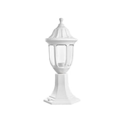 Fabrilamp - angelica applique extérieure 1xe27 white ip44 polycarbonate 42,7x16,6d